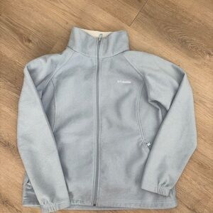 Columbia Soft blue insulated fleece Jacket